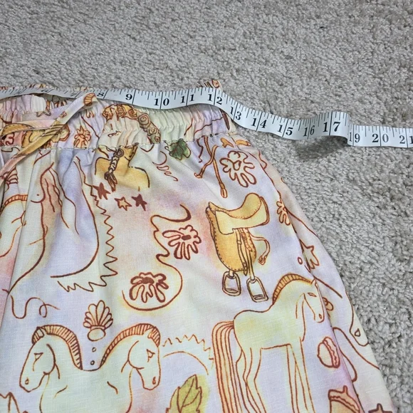 Beulah Style Horse Print   Pleated Wide Leg Pants Sz L - Picture 6 of 8